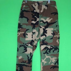 Military camouflage combat trousers